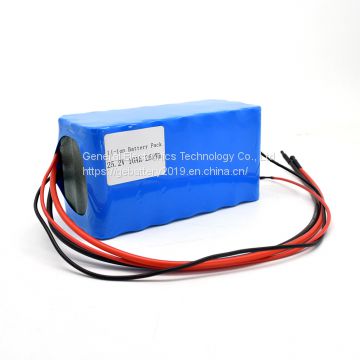 rechargeable lithium ion 24V 25.2V 10Ah 7S3P 18650 battery pack for electric bike
