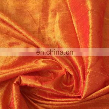 Chinese supplier 100% polyester red dupioni fabric for curtain, pillowcase