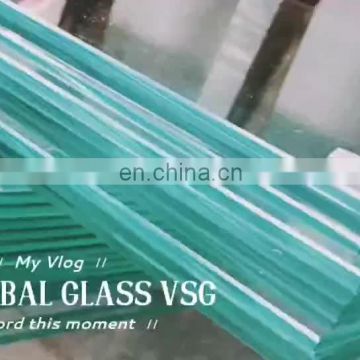 Shatterproof laminated glass factory safety sound proof PVB laminated glass cost