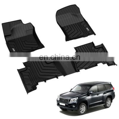Factory Wholesale Car Accessories 3d Tpe Rubber Car Floor Mats Anti-slip Car Foot Mat For TOYOTA Prado 2010 2011 2012 2013 2014