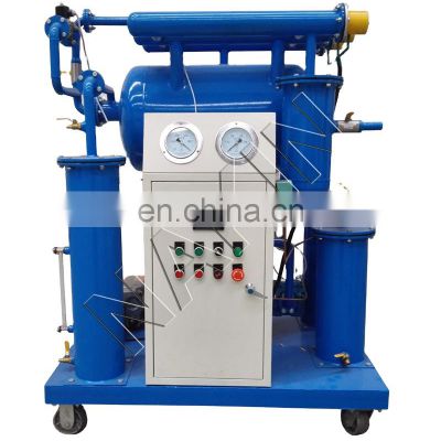 High Efficient Oil Water Separator Single Stage Transformer Oil Purifier Machine