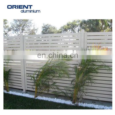 cheap powder coating fixed shutter fence aluminium louver fencing slat fence panels
