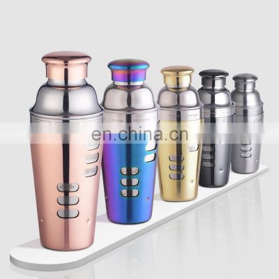 Creation Factory Direct 700ml Double Wall Recipe Engraved Stainless Steel Cocktail Shakers