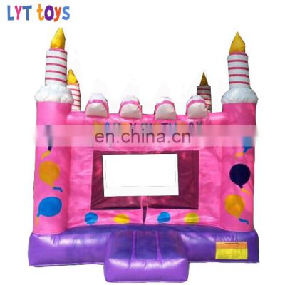 Children favorite inflatable birthday cake jumping castle
