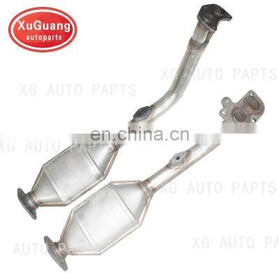 XUGUANG direct fit auto part exhaust precious metal coated catalytic converter for Toyota land cruiser 3400 front part