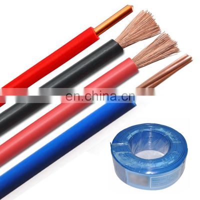 Electric Wire 1.5mm 2.5mm 4mm 6mm 10mm Pvc Insulated 1.5mm Electric Cable Wire Copper Building Electrical Wire