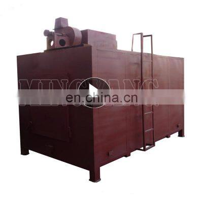 New design smokeless 800kg/24h energy-saving charcoal making kiln with low energy cost