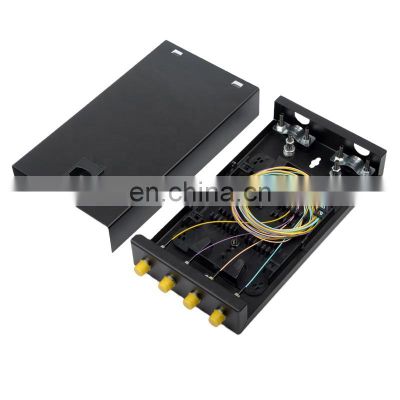 Full Load Fiber Optic Terminal Box With Adapter Pigtail Box ST 4 Port Fiber Optic Patch Panel