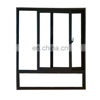 Upvc slim profile insulated glass windows hung window american style vertical UPVC sliding  hung window