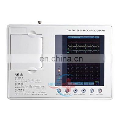 HC-H001 hospital medical 7 Inch color screen ECG machine (3 channel)
