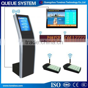 Intelligent Banking/Hospital Web Based Wireless Touch queue management system