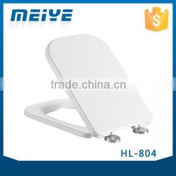 HL-804 MEIYE UF 450*350*54mm Elongated Soft-closing Toilet Seat Cover Ramp Down Toilet Lid