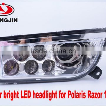 New 1 Set LED Headlight Assembly for UTV 2015 14 15 Polaris RZR 4 XP 1000