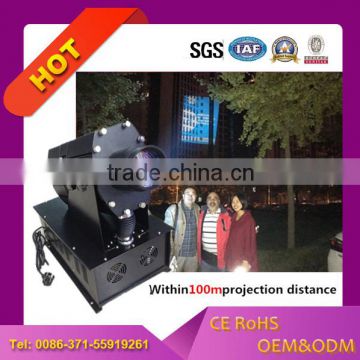 outdoor advertising projectors on building waterproof and all shape logo