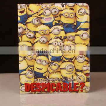 Despicable Me Leather Case for iPad Mini Minions Leather Wallet Case Cover,products for mini ipad case/for ipad mini case