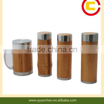 High quality stainless steel office mug bamboo cup office cup