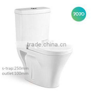 cheap chao zhou Washdown Two Piece big outlet S-trap toilets 011