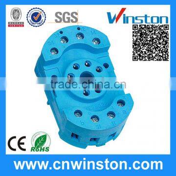 90.22 Mini Plastic 8 Pins Din-rail Mouting 300V 7A Electrical Material Relay Plug Socket with CE