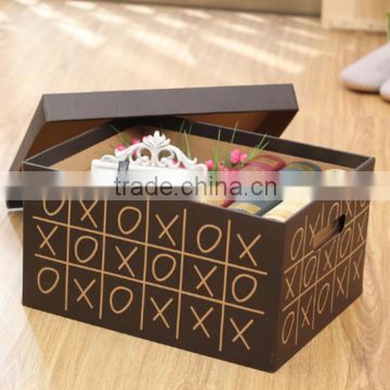 Cute luxury paper made dress storage packaging boxes