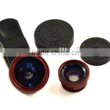 Fisheye Lens,3-in-one Universal Clip Lens For Mobile Phone/Notebook PC/Ipad