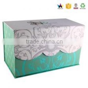 Rigid Colorful Printed Folding Gift Paper Box With Ribbon                        
                                                Quality Choice