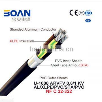 U-1000 Arvfv power cable 0.6/1kv Al/XLPE/PVC/Sta/PVC NF C 32-322