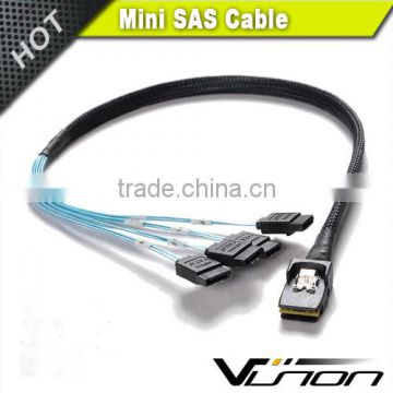 mini SAS 36P-4 SATA 7P (SFF-8087 to SATA) cable