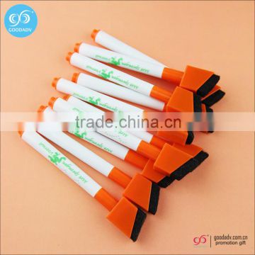 Promotional gift gel pens magnetic dry erase marker pen with brush erasable pen