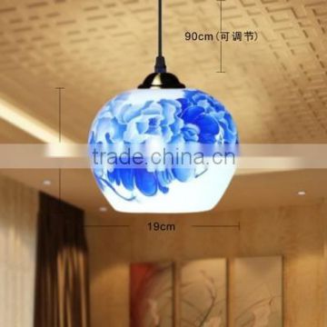 LED Porcelain Pendant Lamp Hand Painted AC 110V/220V E27 Jingdezhen Eggshell Ceramic Decor Light Bulb Warm White Wholesale