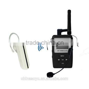 TP-WIRELESS UHF WTG12 Wireless Tour Guide System Mini Earhook Receiver Wireless transmitter system 1 Transmitter 1 receiver