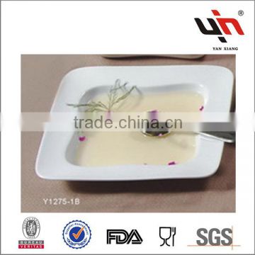 Y1275-B White Square Shower Tray Ceramic