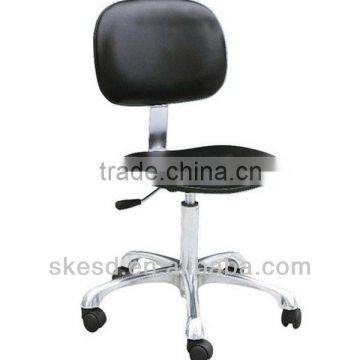 anti-static lab chair in black