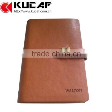 Customize loose leaf diary notebook with logo embossed