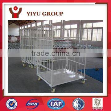 Fodable warehouse cart powder coated logistics trolley made in china