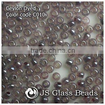 High Quality Fashion JS Glass Seed Beads - C010# Ceylon Dark Purple Opalescent Rocailles Beads For Garment & Jewelry