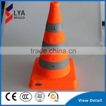 Reflective Tape led traffic cone pole