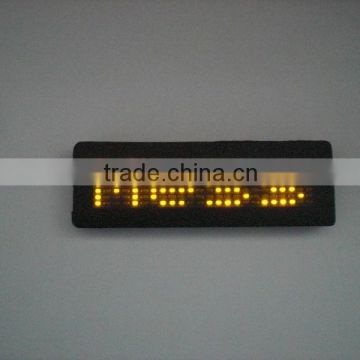 alibaba express china innovative product electronic plastic magnetic rechargable and programmable led name badge
