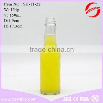 150ml glass bottle drinking glass bottle for juice