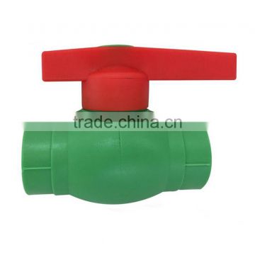 Green color water supply PPR ball valves supplier