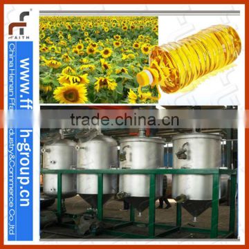2012 hot sale edible and cooking crude oil refinery