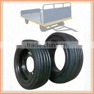 top3 brand wonray tires solid trailer tire 3.60-8 with wheel rims for sale