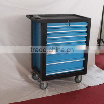 Durable medium tool cabinet with 8 drawers