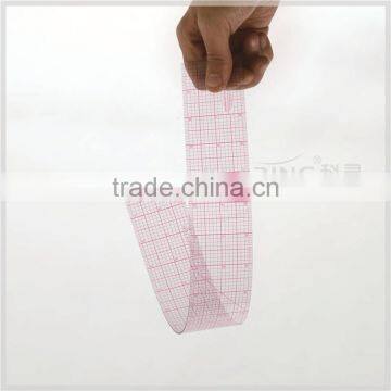 Kearing brand 2"*18" inch transplant flexible straight 1.2mm thickness sandwich line quilting ruler for fashion design#8085