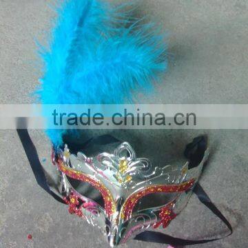 feathered venetian party mask for sale