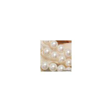 Sell 15Rows 3-3.5mm Gold Pearls Shell Necklace