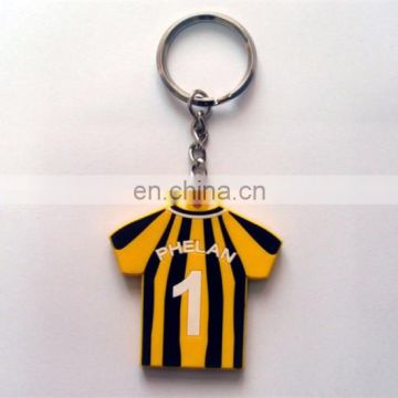 number 1 squad number keychain Football Uniform shape key tag