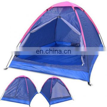 190T polyester waterproof fiberglass 2 persons tourist tent