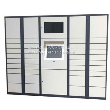 Custom galvanized steel express cabinet steel storage smart cabinet one main one pair of express cabinet