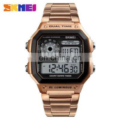 TOP Best New SKMEI 1335 Steel Reloj Digital Sports Watches Outdoor Mens Watches Men Wrist Digital