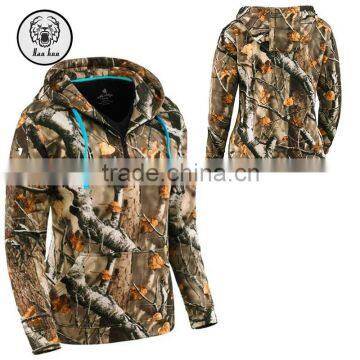 LADIES REAL TREE CAMO POWER ZIP HOODIE OUTWEAR